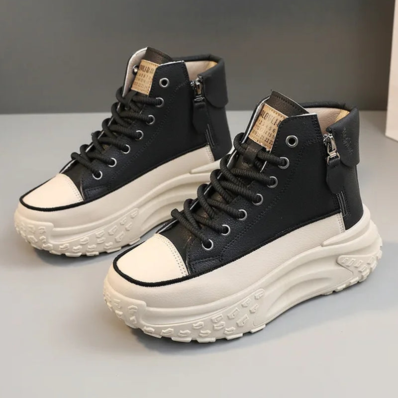 Spaceship Sneakers for Women Black High Heel Sneaker - Tophatter Daily Deals