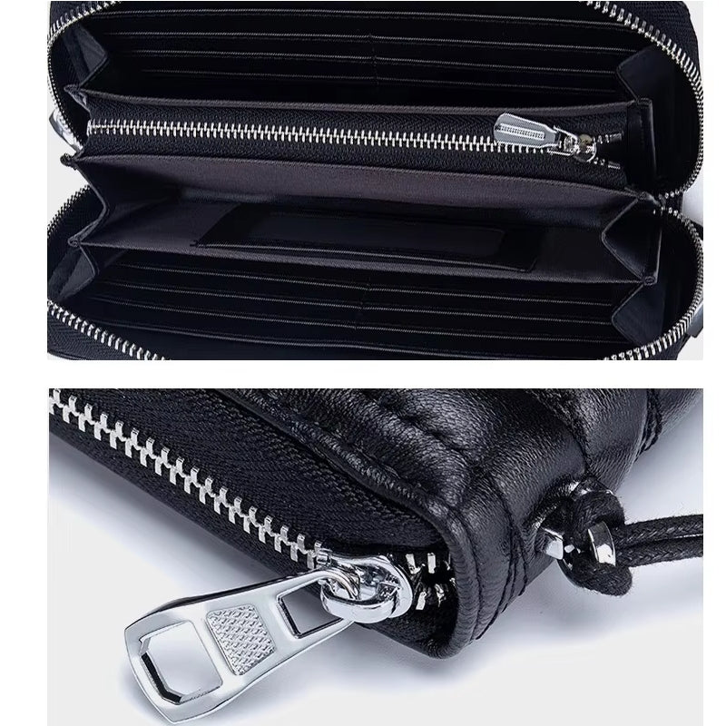 Women Clutch Sheepskin RFID Long Wallet Phone Bag Wallets - Tophatter Daily Deals