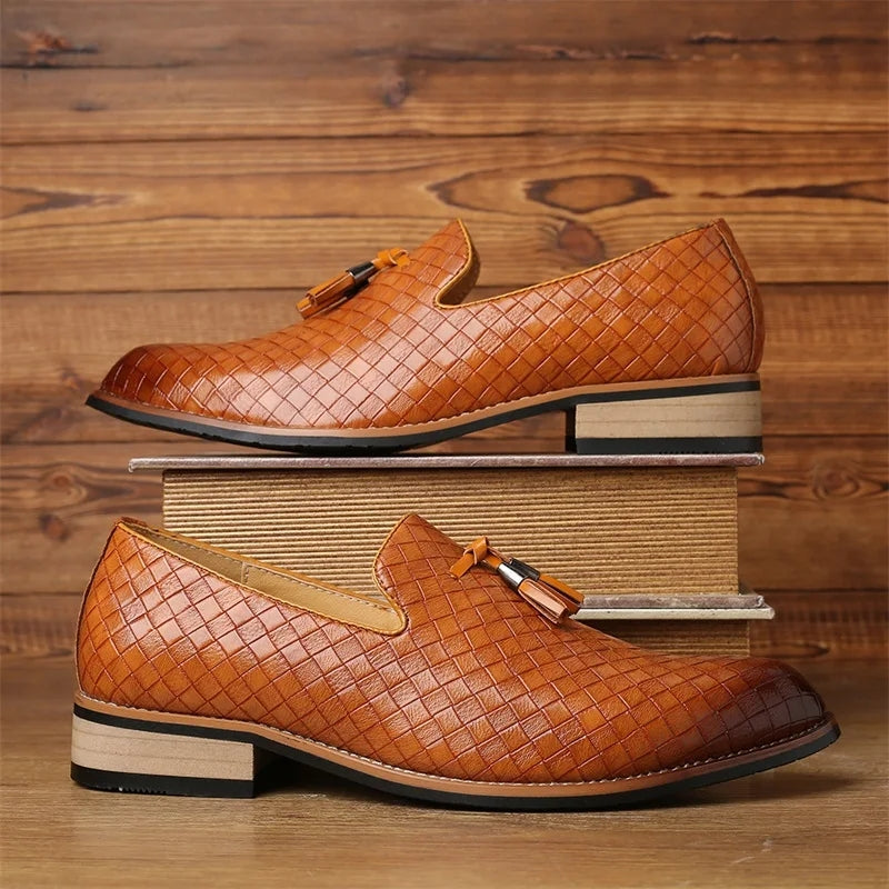 Fashion Comfortable Loafers Office Dress Shoes Men Shoes - Tophatter Daily Deals