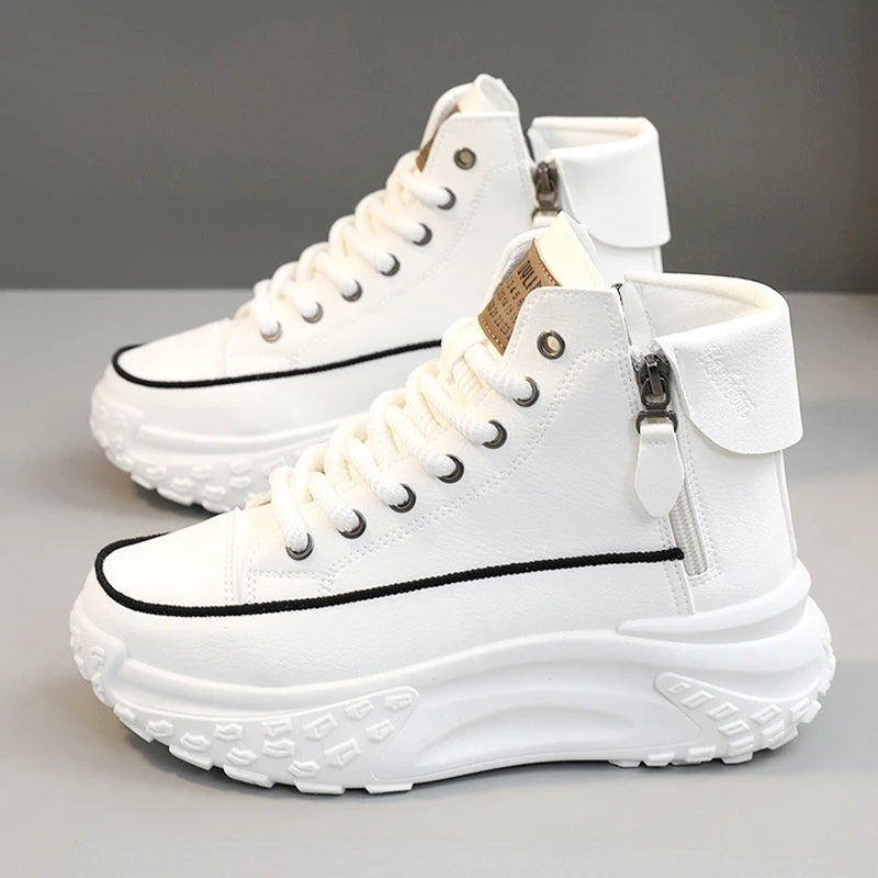 Spaceship Sneakers for Women White High Heel Sneaker - Tophatter Daily Deals