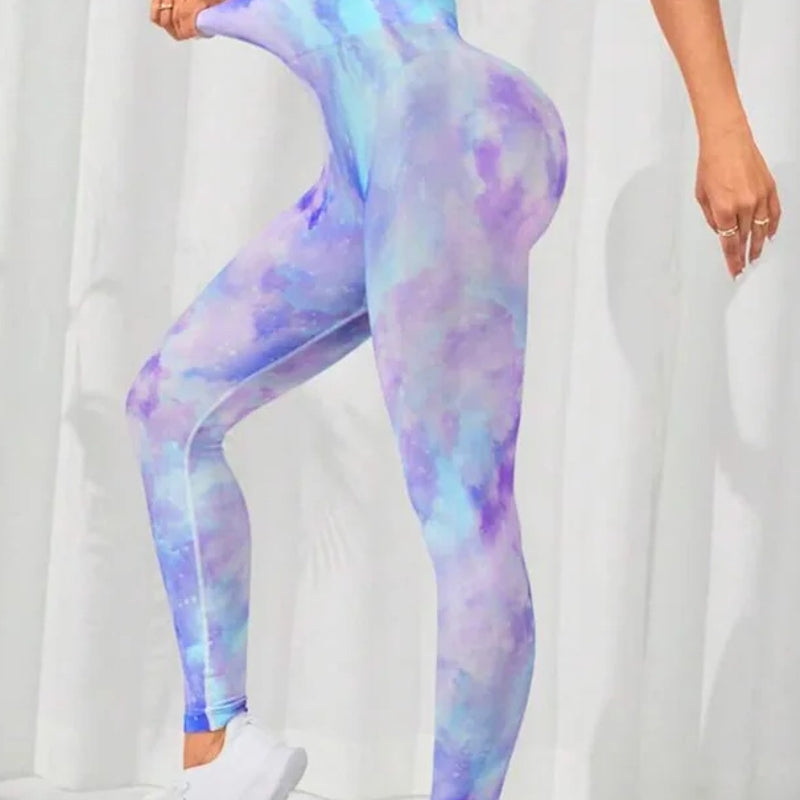 Print Tie Dye Sports Leggings Gym Leggings - Tophatter Daily Deals