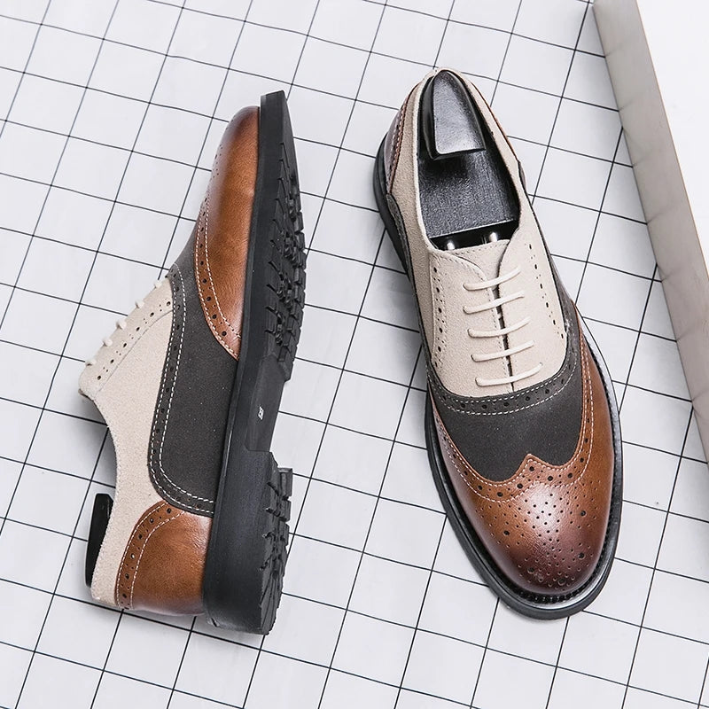Men's Leather Oxfords Men Shoes - Tophatter Daily Deals