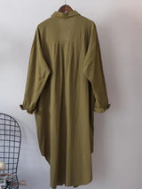 Women Cotton Oversized Big Shirt Dress Blouses - Tophatter Daily Deals