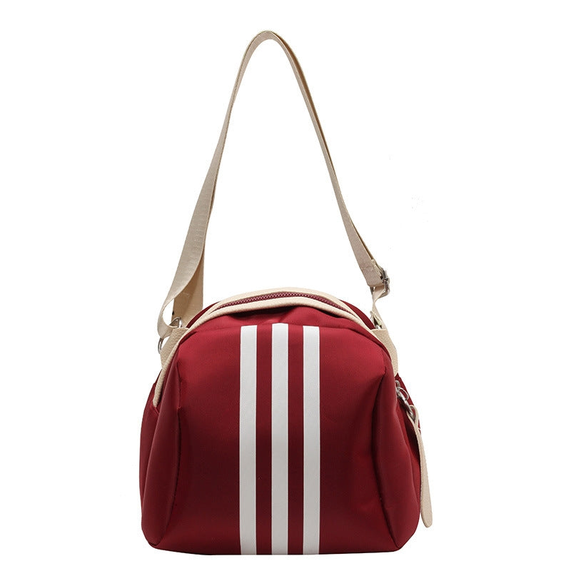 Striped Nylon Cloth Turtle Bag Bag - Tophatter Daily Deals