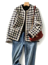 Women Bright Line Plaid Jacket Coat Work Wear Blazers - Tophatter Daily Deals
