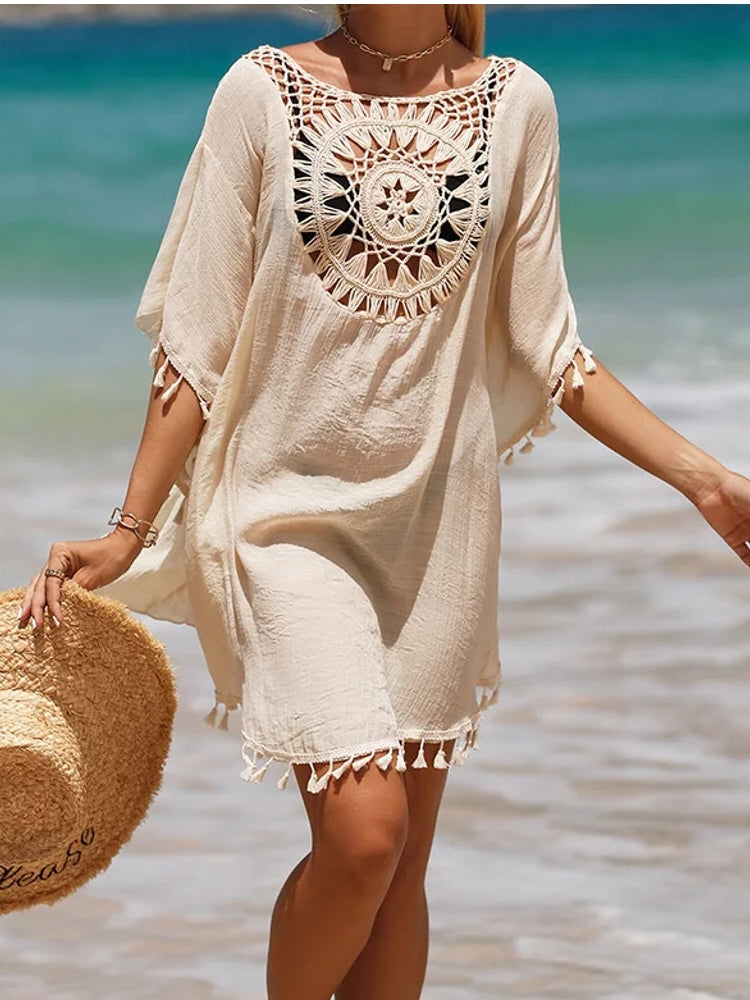 Sexy Comfortable Women Swimsuit Cover Up Dress Swimwear - Tophatter Daily Deals