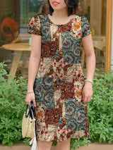 Floral Printed Mini Dress For Women Mini Dresses - Tophatter Daily Deals