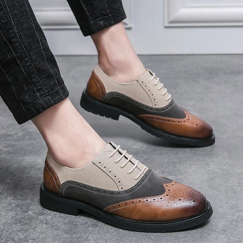 Men's Leather Oxfords Men Shoes - Tophatter Daily Deals