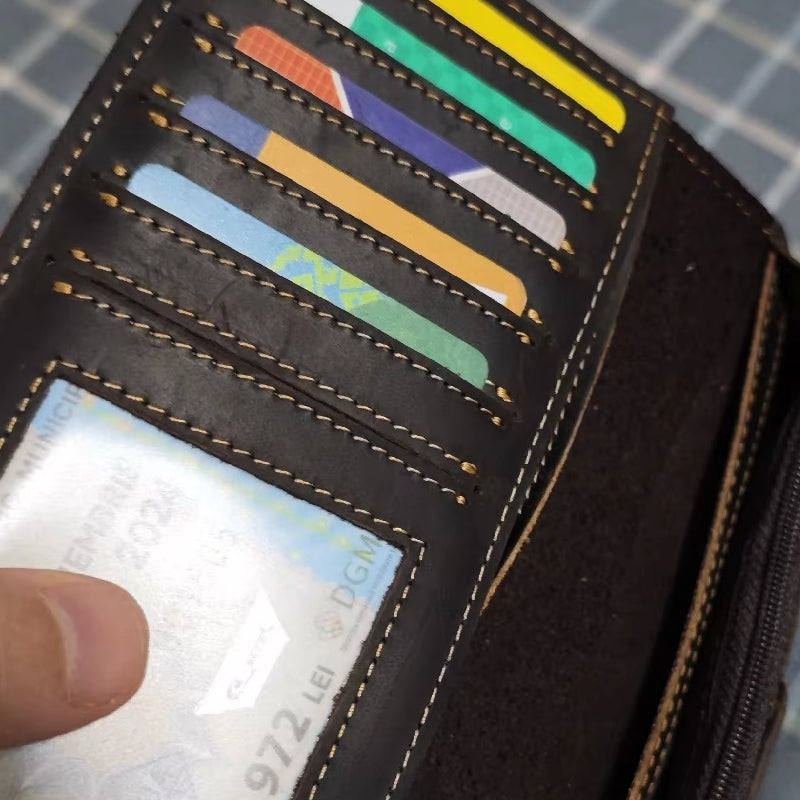 Men Wallets Solid Card Holder Clutch Wallets - Tophatter Daily Deals