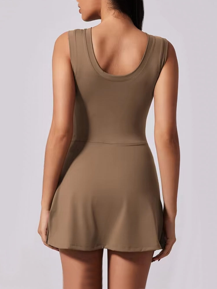Tennis Dress for Women with Built in Shorts Sportswear - Tophatter Daily Deals