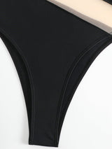 Black One Piece Swimsuit Sexy Summer Beach Wear Swimwear - Tophatter Daily Deals
