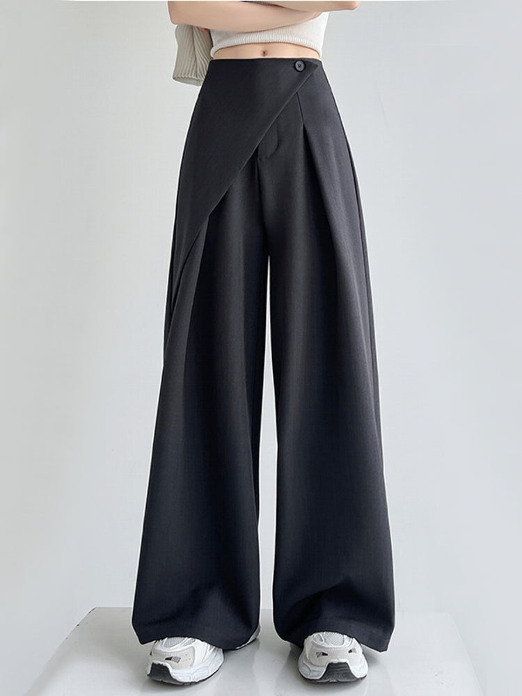 Women High Waist Wide Suit Pants Pants - Tophatter Daily Deals