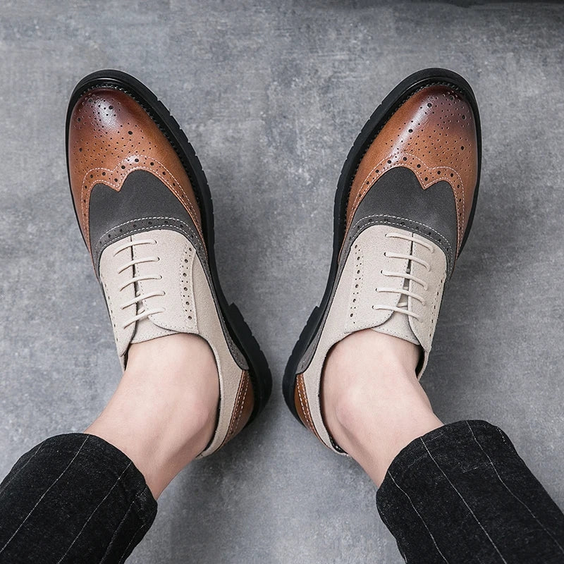 Men's Leather Oxfords Men Shoes - Tophatter Daily Deals