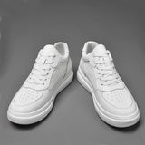 8cm White Black Taller Shoes Men Sneakers - Tophatter Daily Deals