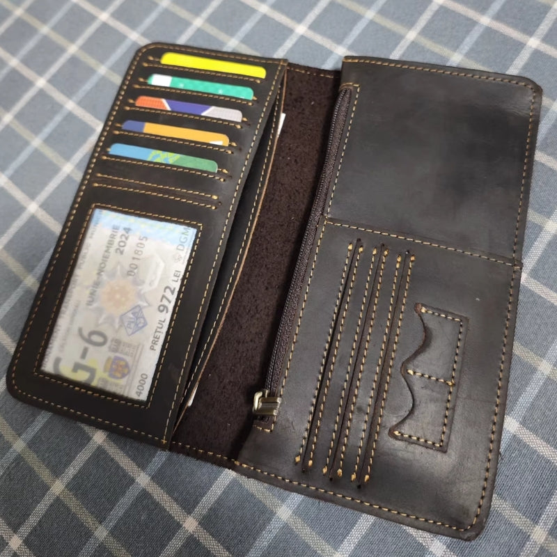 Men Wallets Solid Card Holder Clutch Wallets - Tophatter Daily Deals