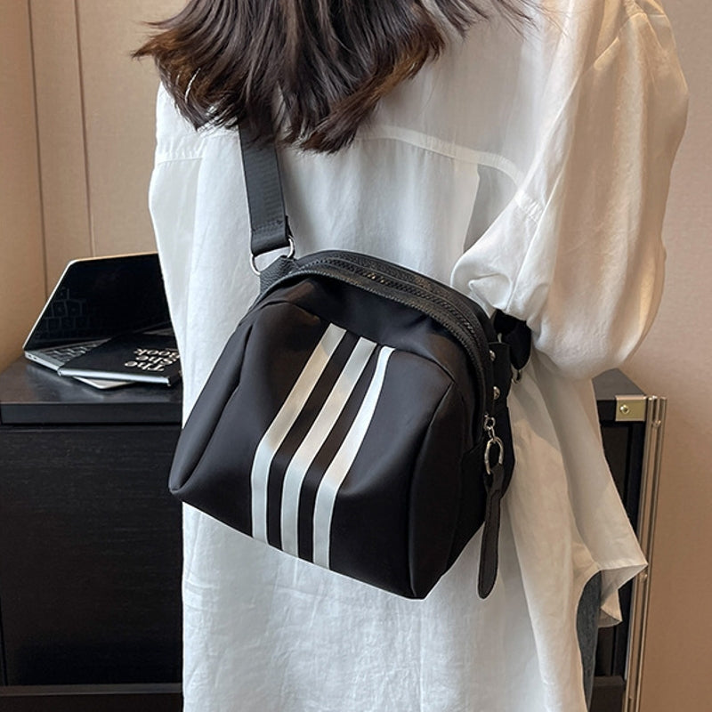 Striped Nylon Cloth Turtle Bag Bag - Tophatter Daily Deals