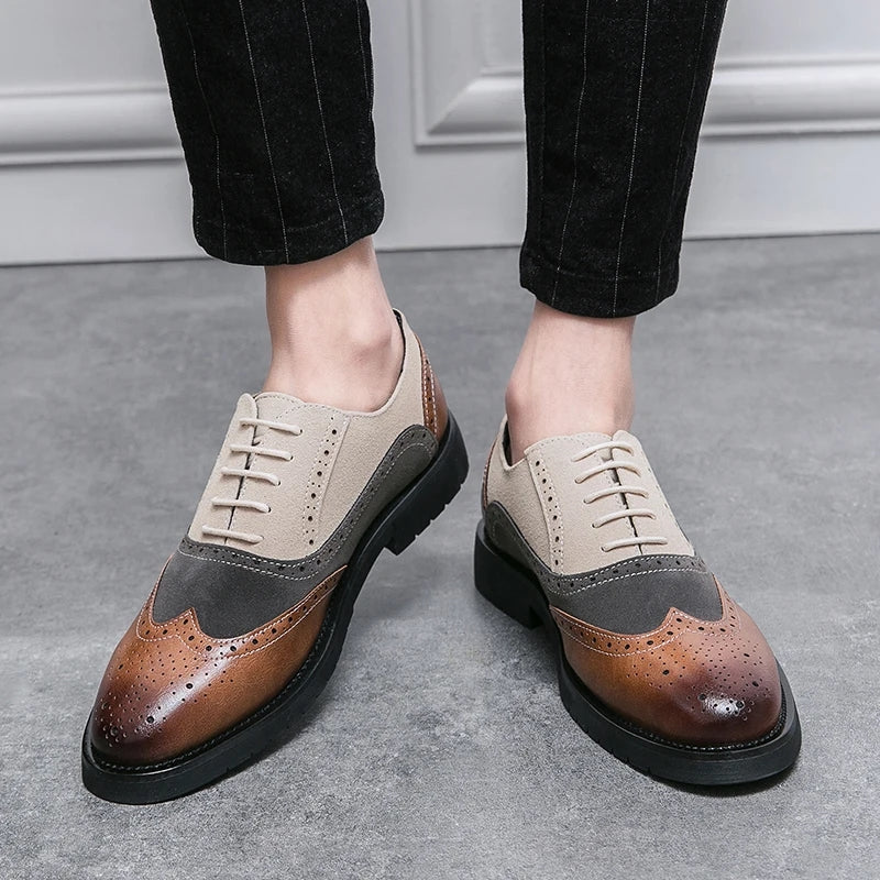 Men's Leather Oxfords Men Shoes - Tophatter Daily Deals