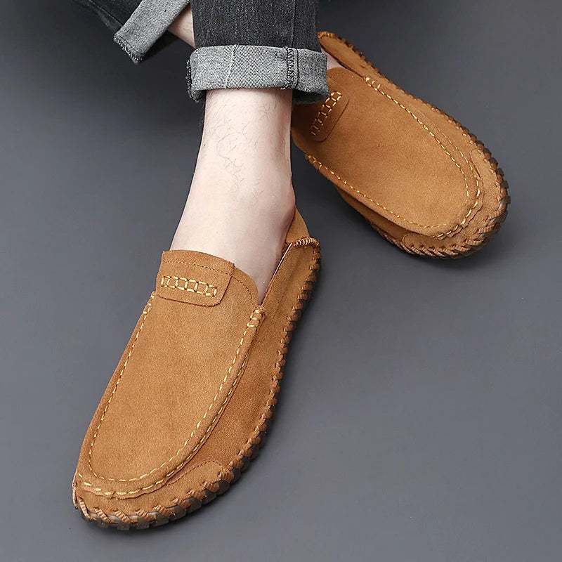 Men Loafers Super Soft Casual Shoes Brown Loafers - Tophatter Daily Deals