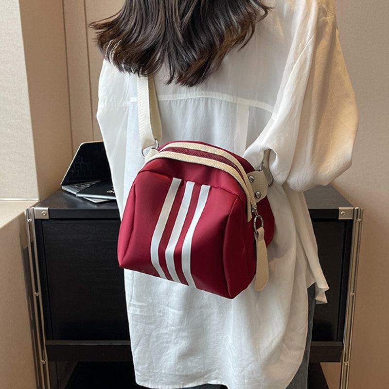 Striped Nylon Cloth Turtle Bag Bag - Tophatter Daily Deals