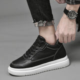 8cm White Black Taller Shoes Men Sneakers - Tophatter Daily Deals