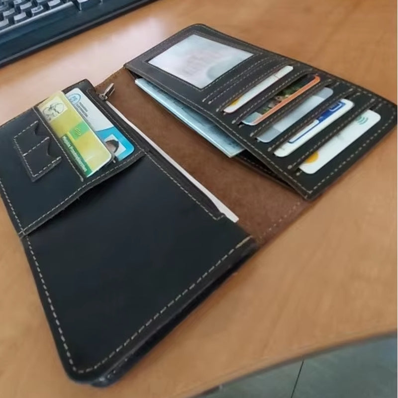 Men Wallets Solid Card Holder Clutch Wallets - Tophatter Daily Deals