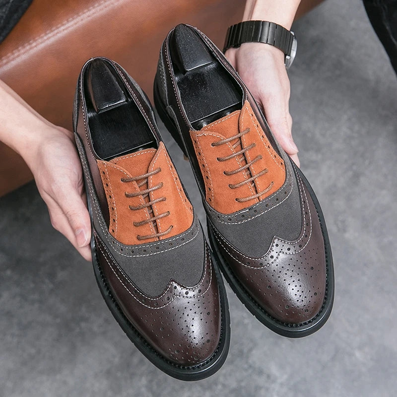 Men's Leather Oxfords Men Shoes - Tophatter Daily Deals