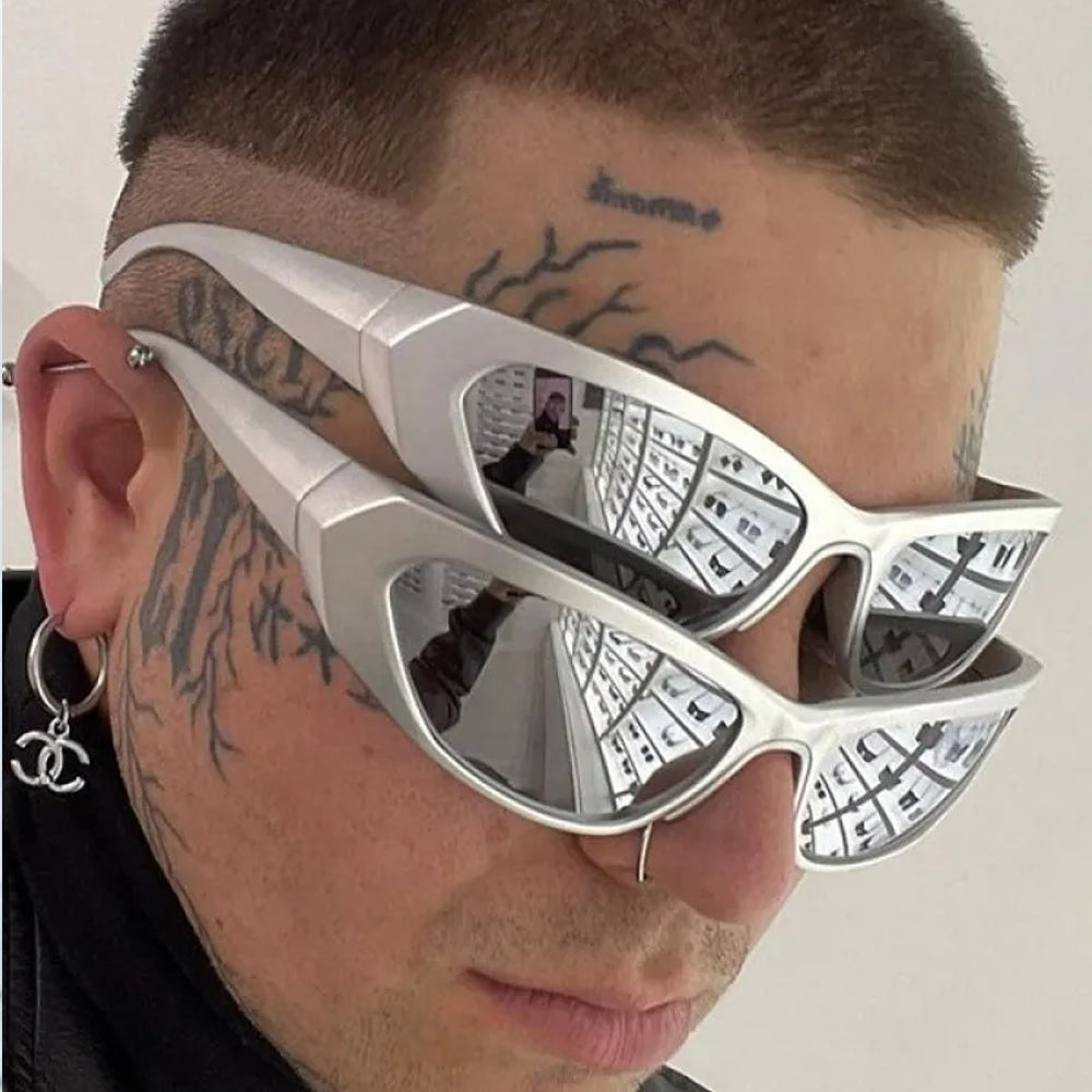 Vintage Shades Futuristic Eyewear Riding Eyeglasses Sunglasses - Tophatter Daily Deals