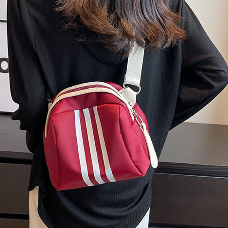 Striped Nylon Cloth Turtle Bag Bag - Tophatter Daily Deals