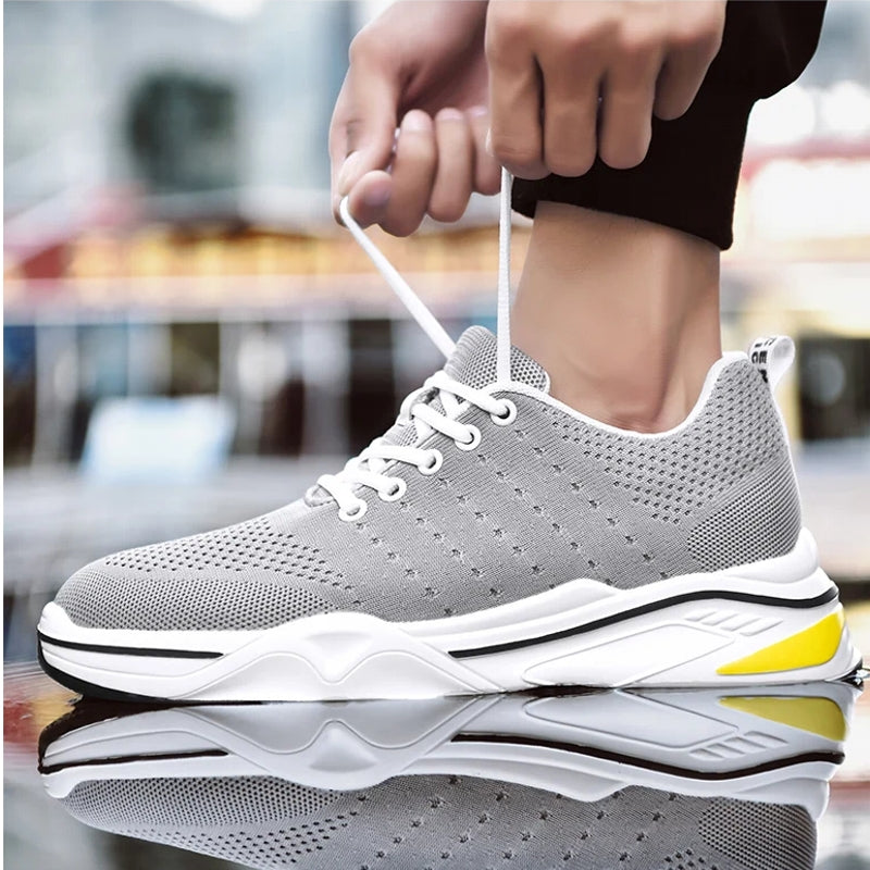Fashion Elevator Shoes Men Sneakers Gray Men Sneakers - Tophatter Daily Deals