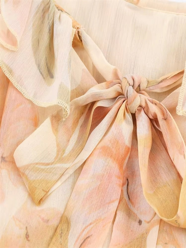 Women Off Shoulder Ruffled Chiffon Dress Mini Dresses - Tophatter Daily Deals