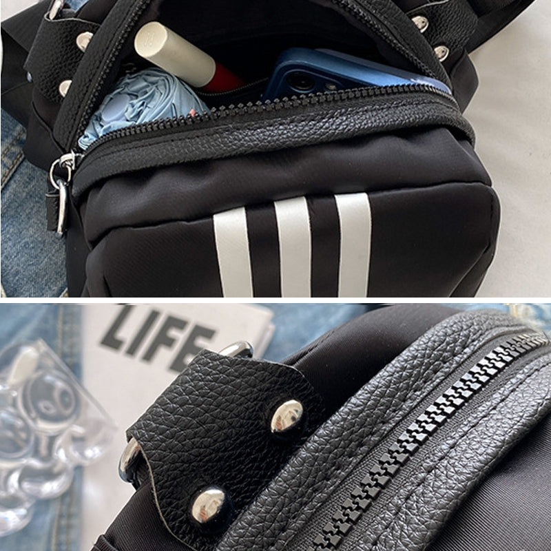 Striped Nylon Cloth Turtle Bag Bag - Tophatter Daily Deals