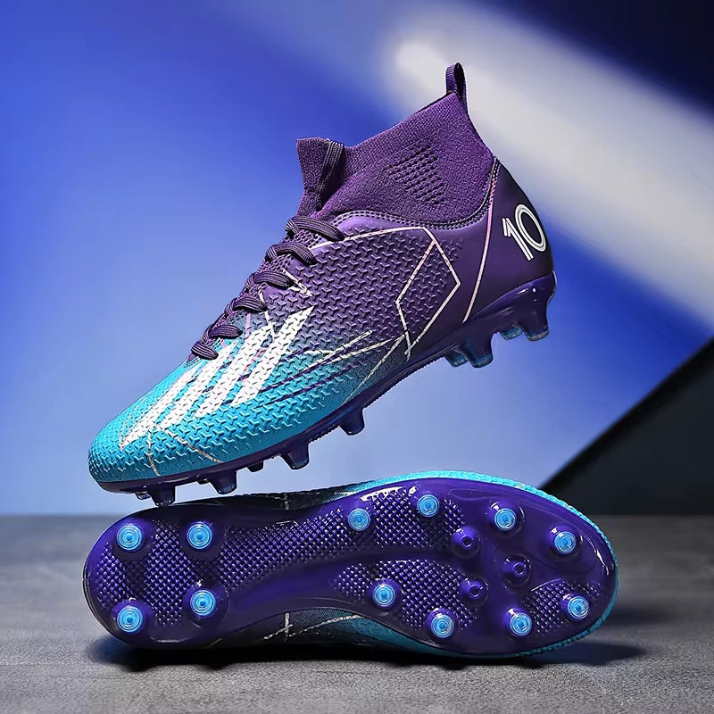 Men Sneakers Soccer Shoes 35 Purple FG Soccer Shoes - Tophatter Daily Deals