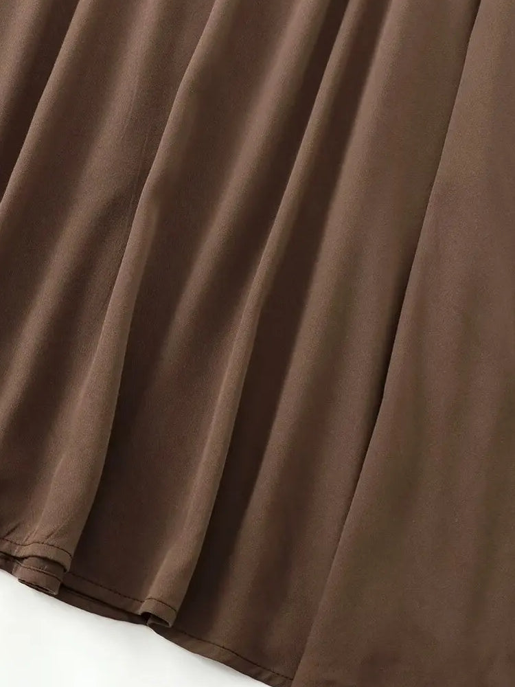 Women Simple Loose Round Neck Sleeveless Daily Dress Midi Dresses - Tophatter Daily Deals