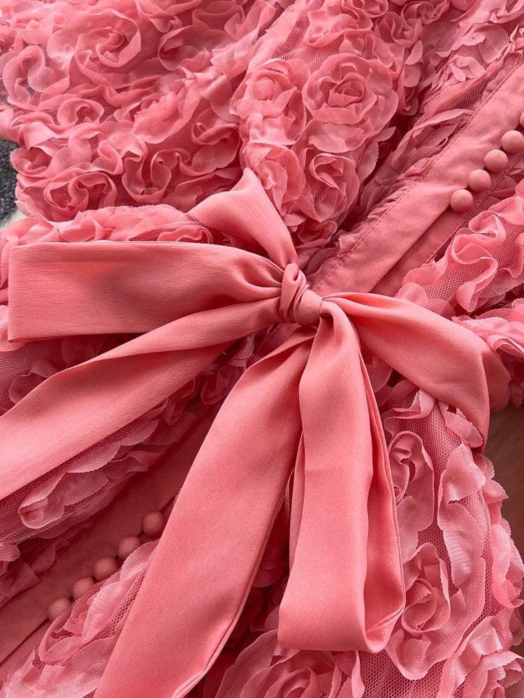 Luxury 3D Flower Formal Evening Dress Maxi Dresses - Tophatter Daily Deals