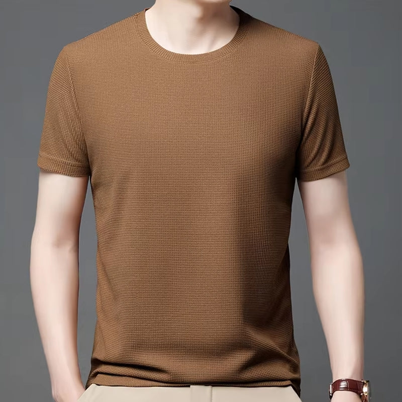 Everyday Life O-Neck Men T-shirt Brown Men T-Shirts - Tophatter Daily Deals