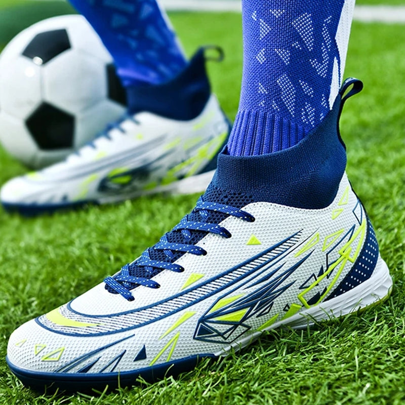 Both Adults And Kids Soccer Shoes White TF Soccer Shoes - Tophatter Daily Deals