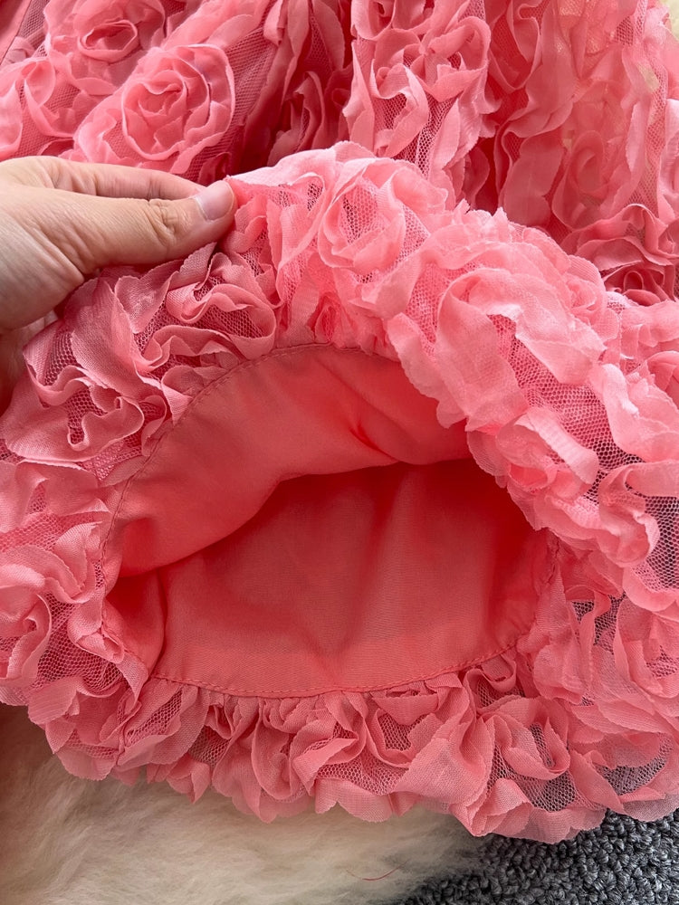 Luxury 3D Flower Formal Evening Dress Maxi Dresses - Tophatter Daily Deals