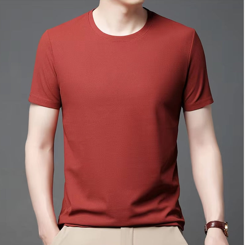 Everyday Life O-Neck Men T-shirt Red Men T-Shirts - Tophatter Daily Deals