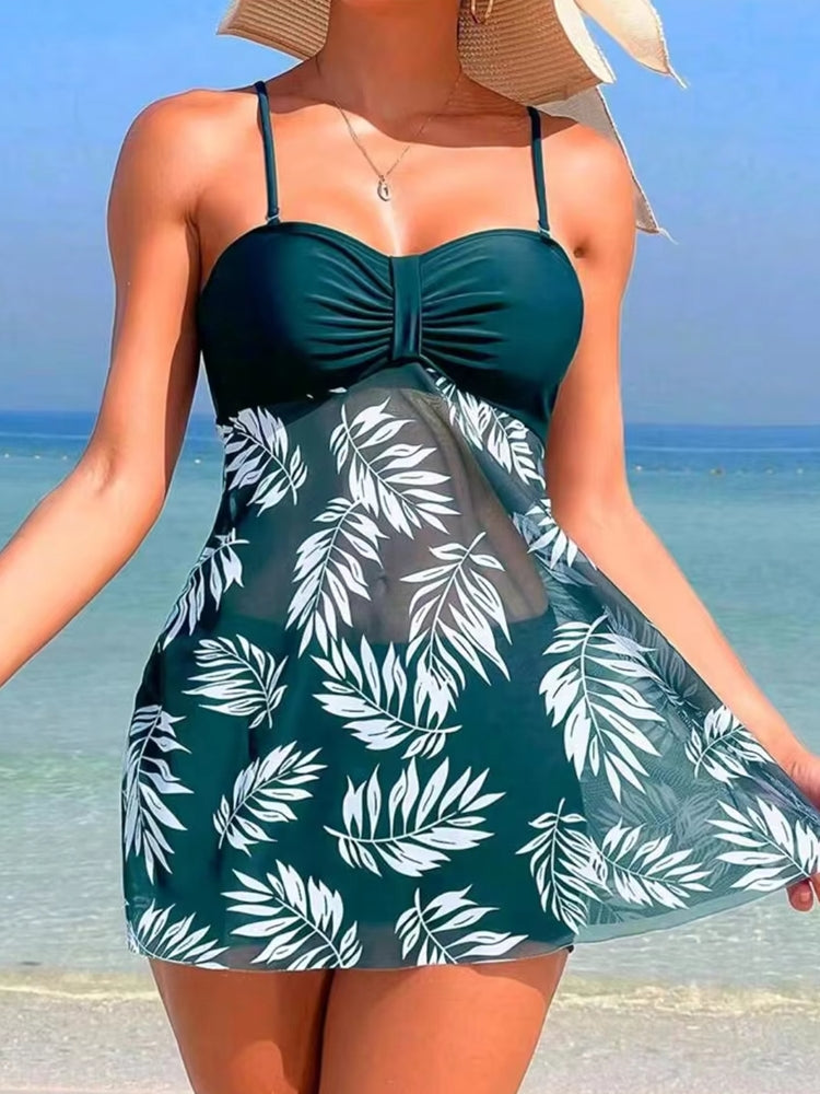 Summer Short Skirt With Comfortable Shorts Swimsuit Swimwear - Tophatter Daily Deals