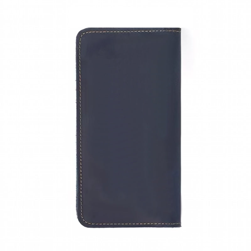 Men Wallets Solid Card Holder Clutch Navy Wallets - Tophatter Daily Deals