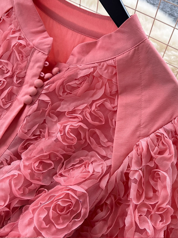 Luxury 3D Flower Formal Evening Dress Maxi Dresses - Tophatter Daily Deals