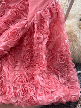 Luxury 3D Flower Formal Evening Dress Maxi Dresses - Tophatter Daily Deals