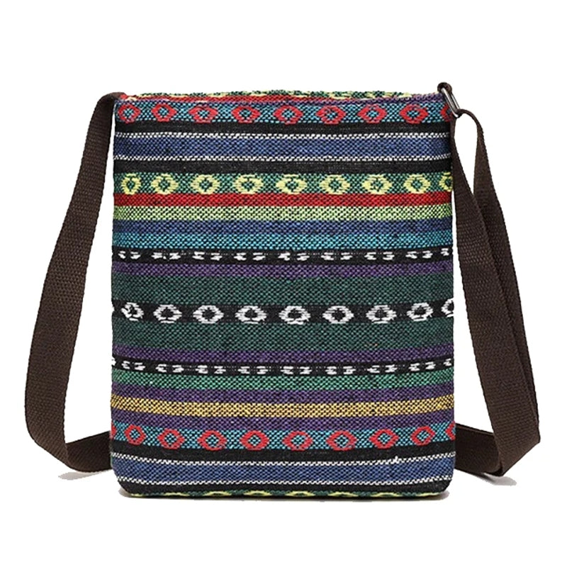 Retro Ethnic Style Small Canvas Bag Women Bag - Tophatter Daily Deals