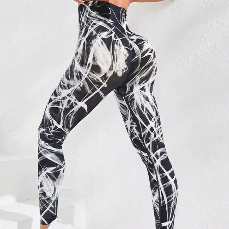 Print Tie Dye Sports Leggings Gym Leggings - Tophatter Daily Deals