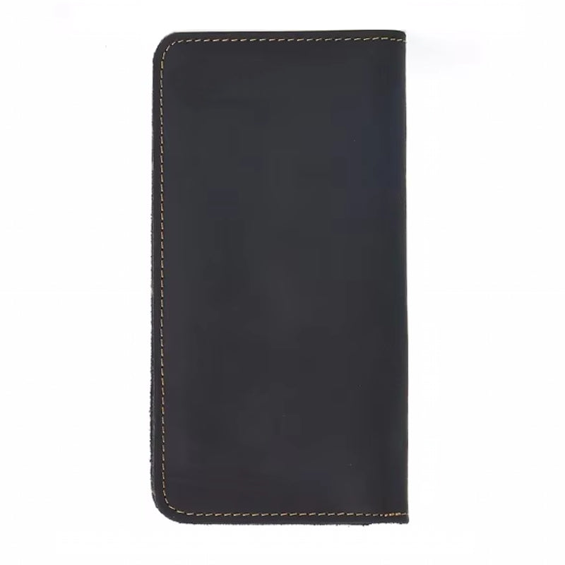 Men Wallets Solid Card Holder Clutch Black Wallets - Tophatter Daily Deals