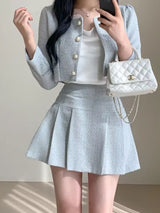 Slim Women High Waist Mini Skirts Sets Work Wear Blazers - Tophatter Daily Deals