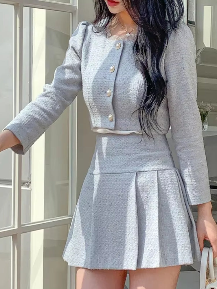 Slim Women High Waist Mini Skirts Sets Work Wear Blazers - Tophatter Daily Deals