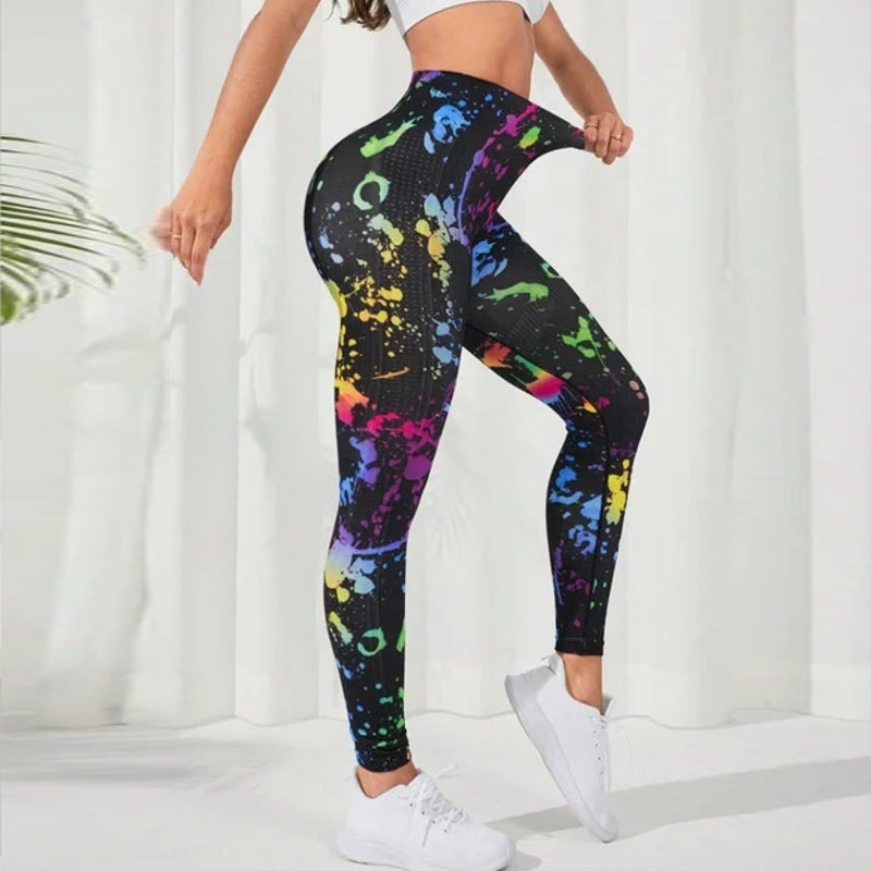 Print Tie Dye Sports Leggings Gym Leggings - Tophatter Daily Deals