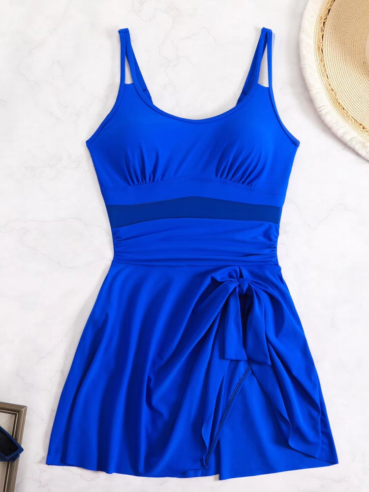 Fashion One-piece Swimsuit Women's Skirt Swimwear - Tophatter Daily Deals