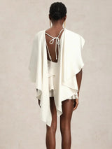 Elegant Shawl Ruffle Sexy Mini Dresses Mini Dresses - Tophatter Daily Deals